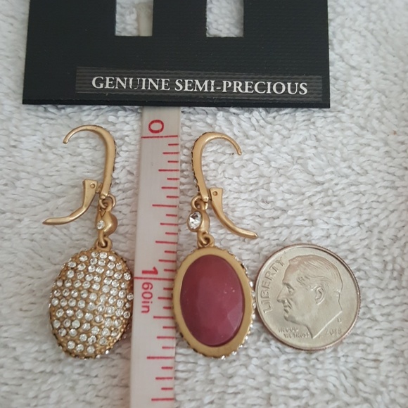 New Vince Camuto Oval Drop Earrings - Picture 4 of 6